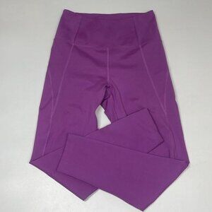 Girlfriend Collective Purple High Waist High Rise 7/8 Compressive Leggings Small